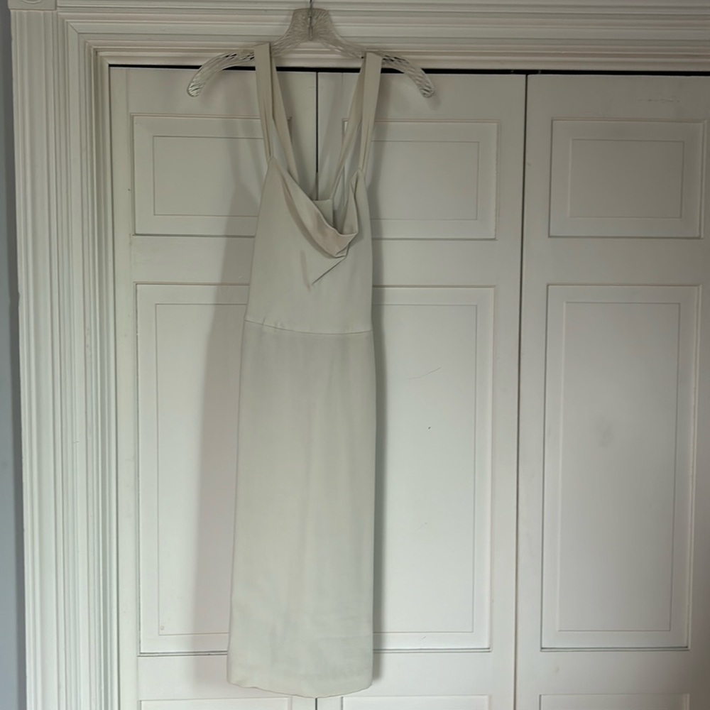 Ivory J Crew silk cocktail dress